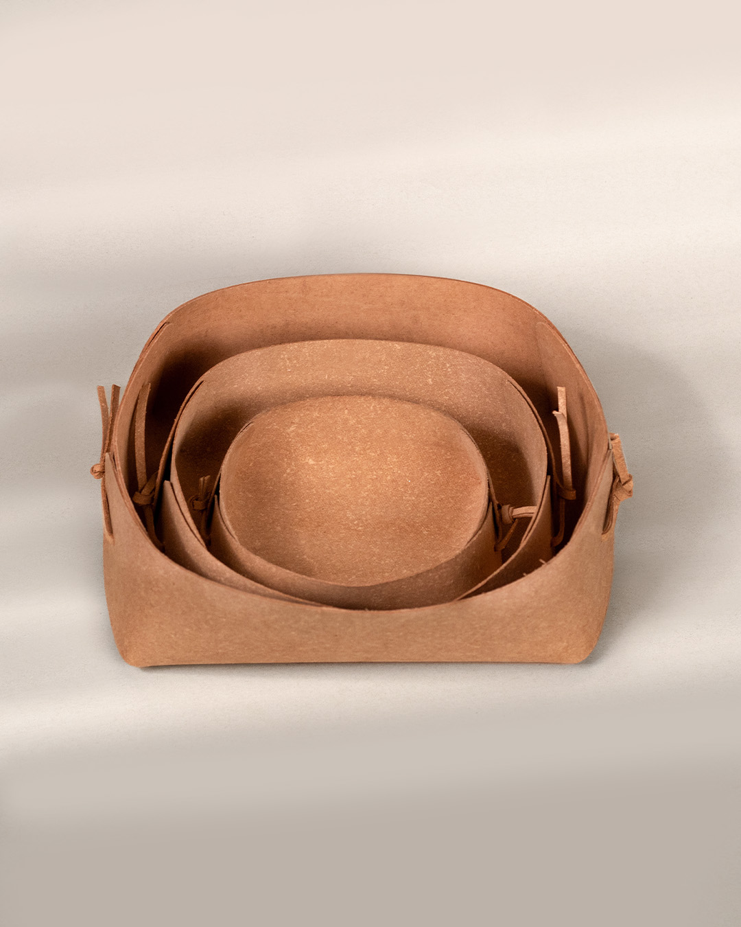 canastas de piel recuperada